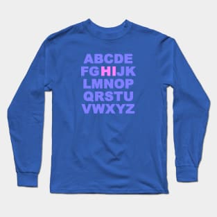 Alphabet Long Sleeve T-Shirt